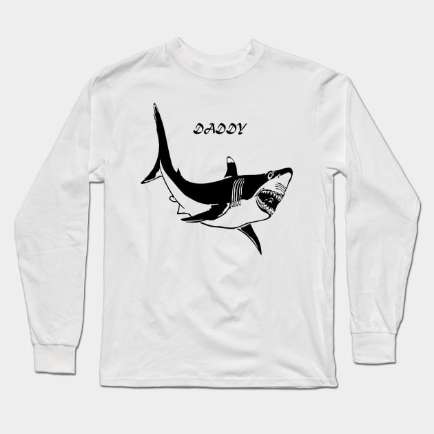 dangerous Shark Long Sleeve T-Shirt by simsim